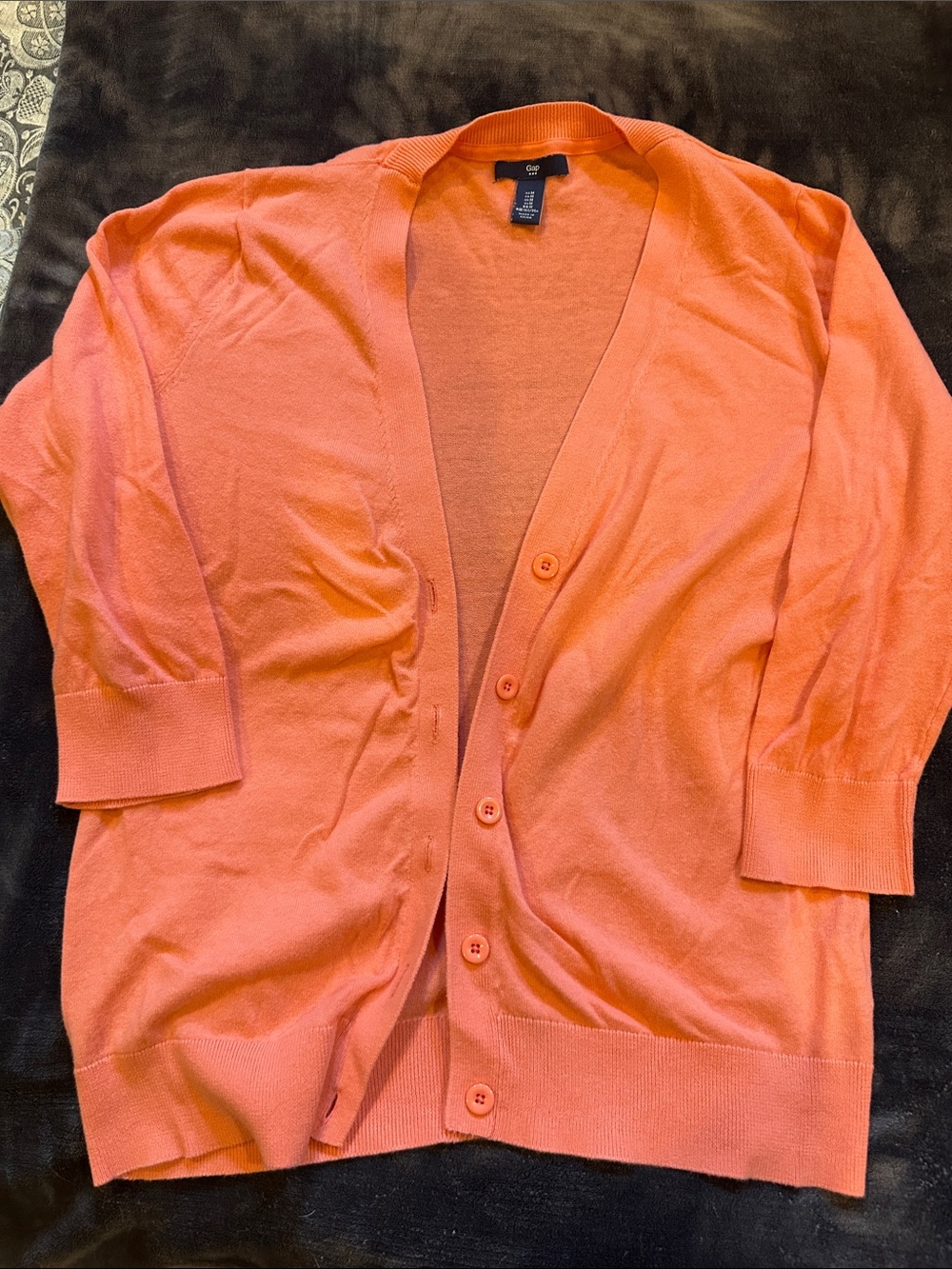 GAP Factory Coral Button-Front Women's Cardigan